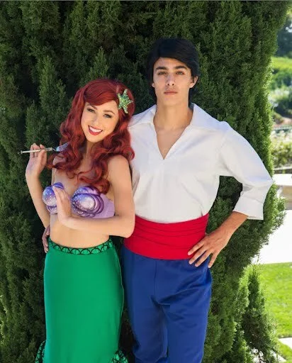 Little Mermaid party character in Fort Lauderdale
