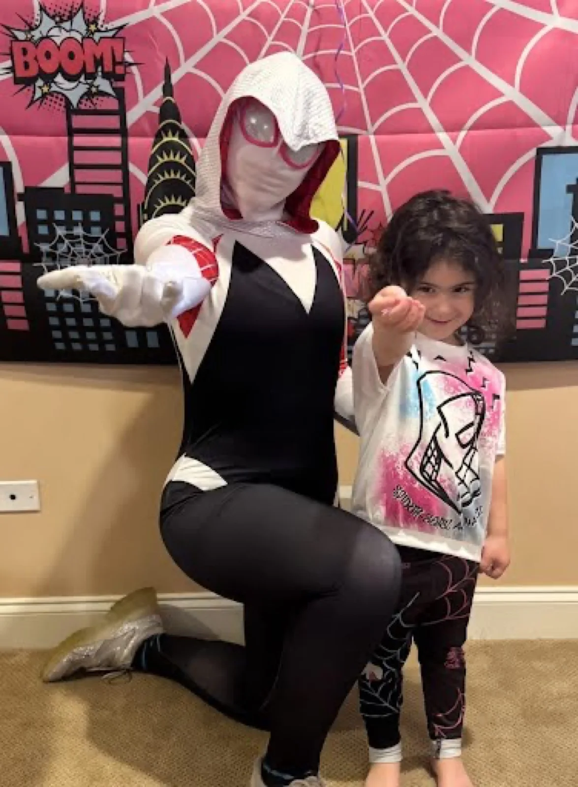 Web Heroine party character in Fort Lauderdale