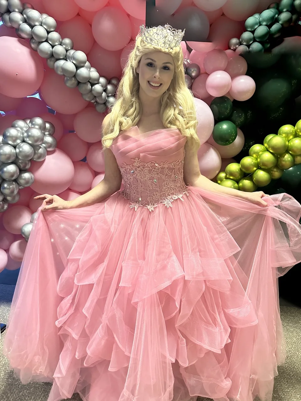 Bubble Witch party character in Fort Lauderdale