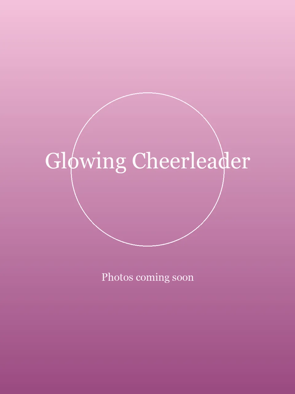 Glowing Cheerleader party character in Fort Lauderdale