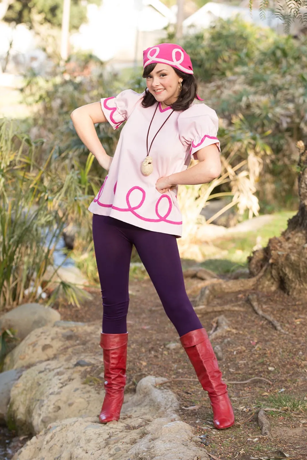 Girl Pirate party character in Fort Lauderdale
