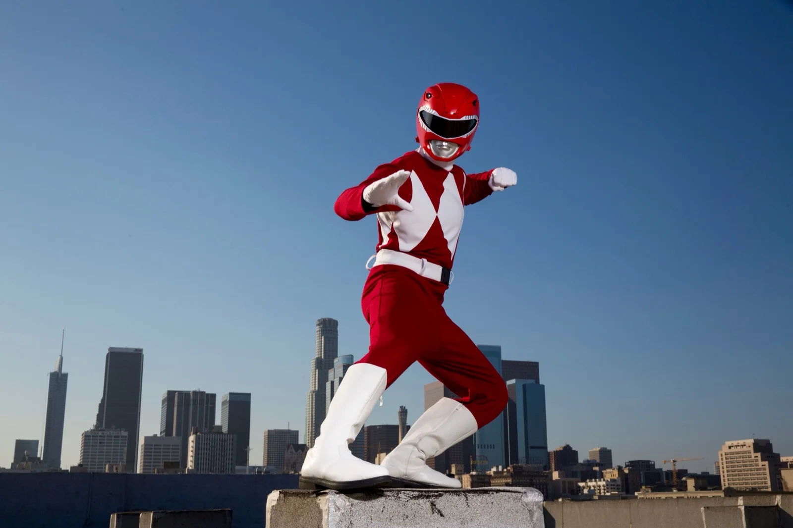 Red Power Hero party character in Fort Lauderdale