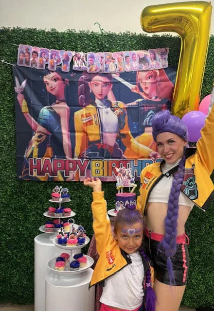 K-Pop Huntress party character in Fort Lauderdale