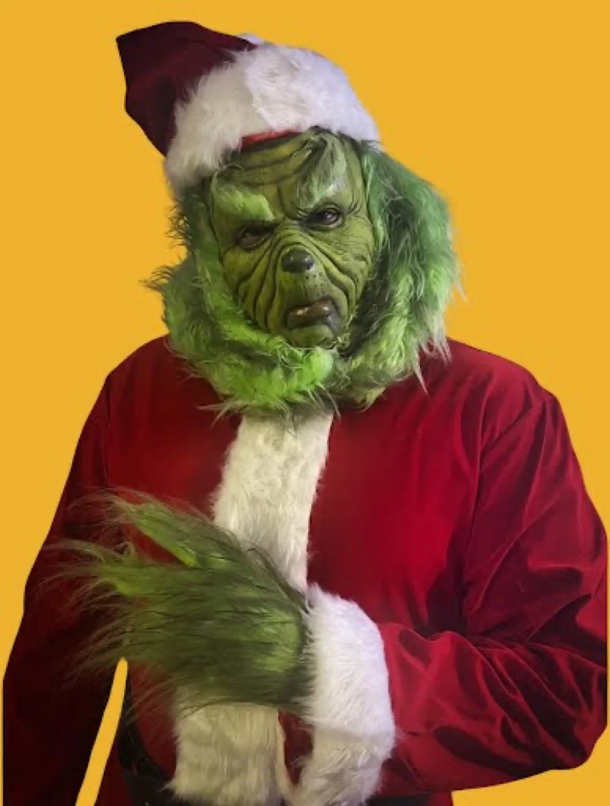Holiday Grump party character in Fort Lauderdale