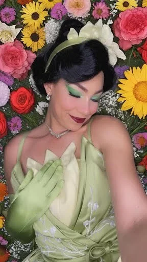 Frog Princess party character in Fort Lauderdale