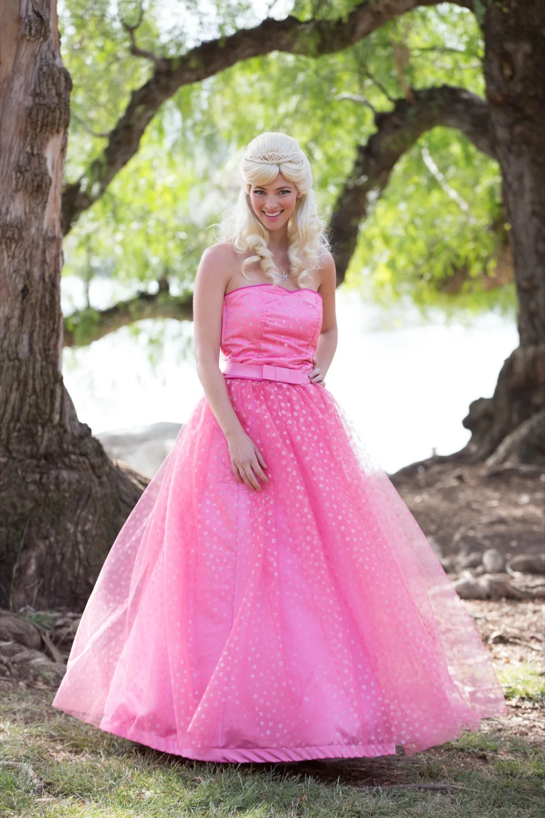 Pink Princess party character in Fort Lauderdale