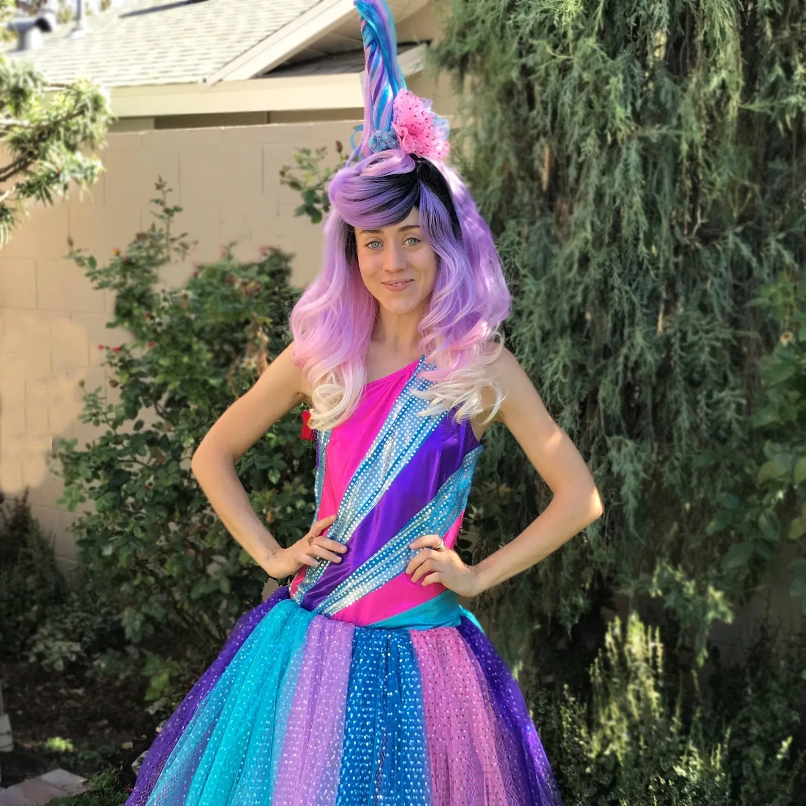 Unicorn Princess party character in Fort Lauderdale