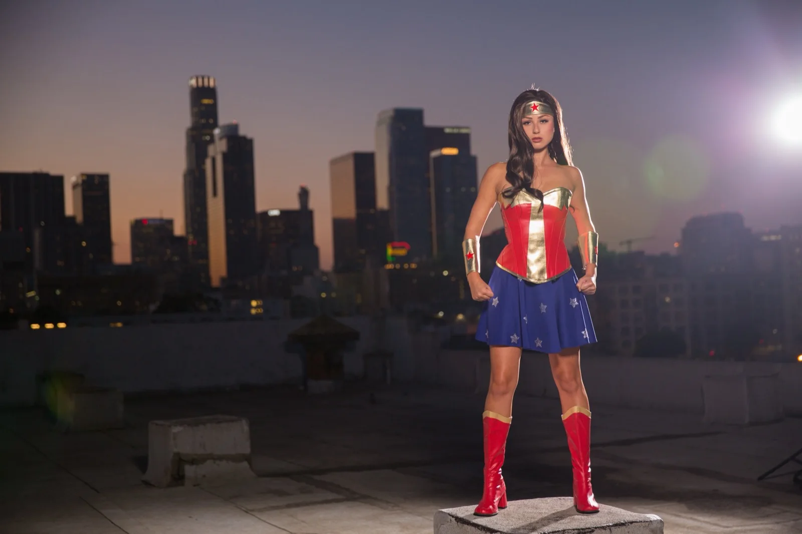 Wonder Hero party character in Fort Lauderdale
