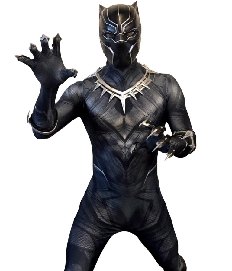 Black panther party character for kids in fort lauderdale
